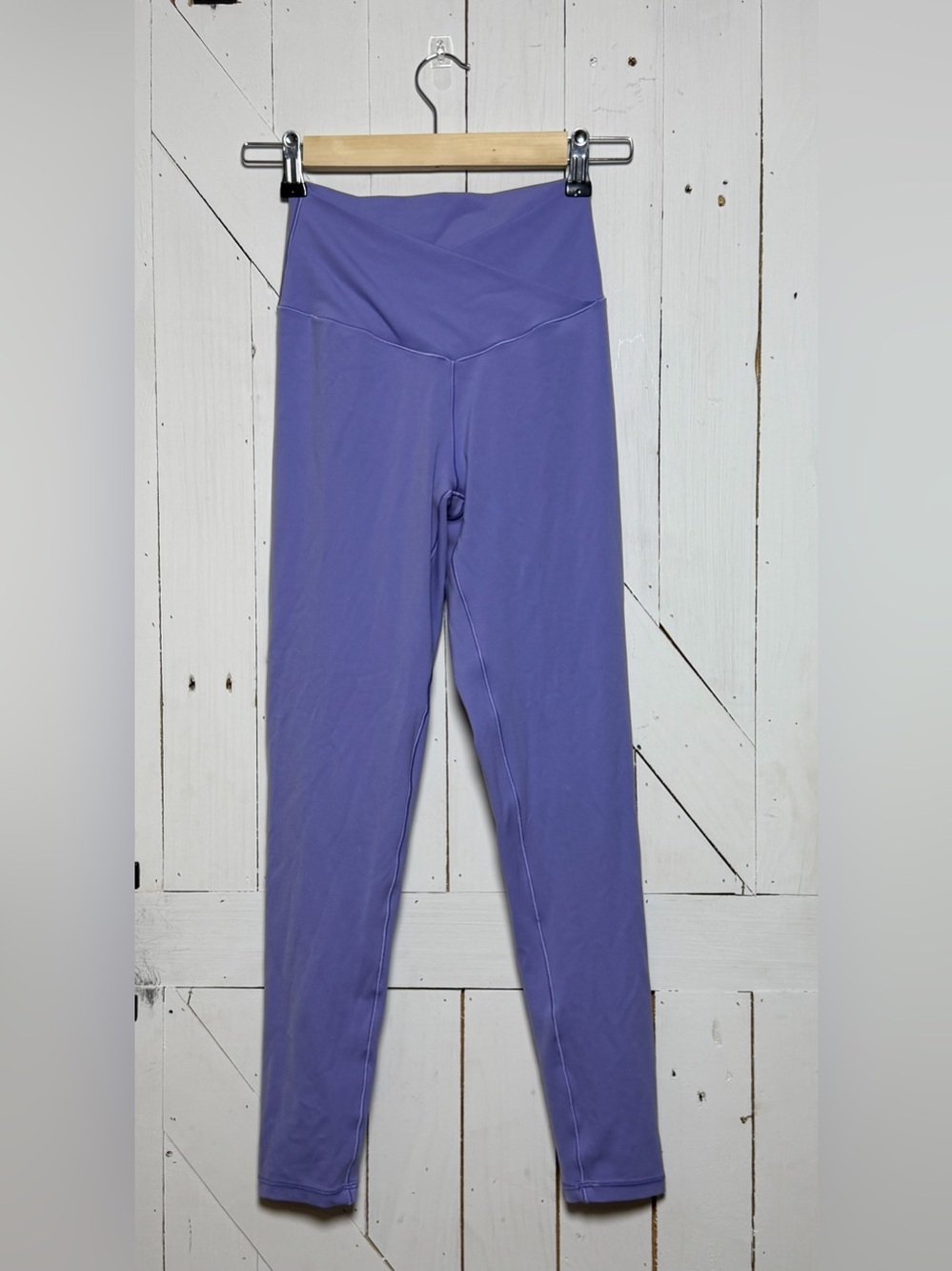 OFFLINE by Aerie Real Me High Waisted Crossover 7/8 Leggings Medium Long Purple